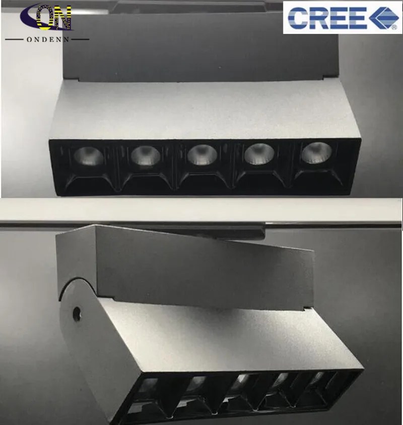 6 шт. CREE с регулируемой яркостью 10 Вт 15 20 30 Светодиодная дорожка AC110 220V