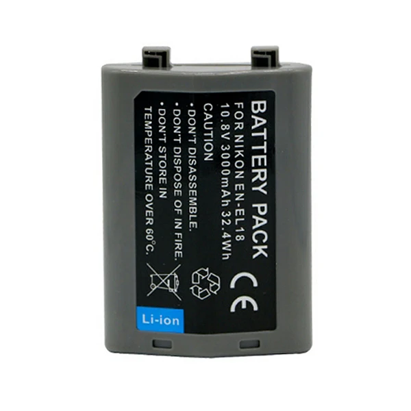 

1pc 10.8V 3000mAh EN-EL18 EN EL18 Digital Replacement Camera Battery for Nikon D4 D4S D4X MB-D12 bateria for EN-EL18 Battery