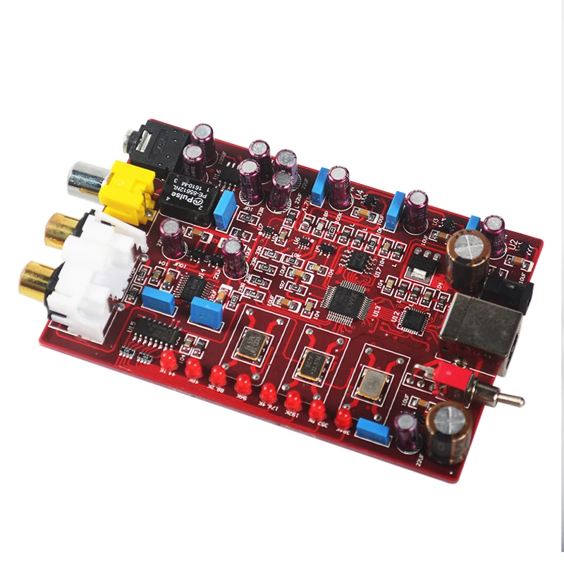 K.GUSS X9 PCM5102 TDA1308 XMOS USB DAC усилитель декодер усилителя board RCA AMP выход 32 бит/384K|xmos usb dac|usb