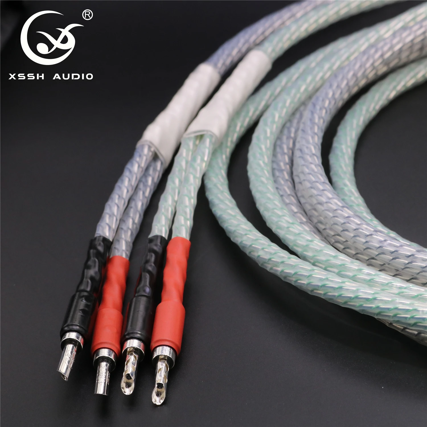 1 пара XSSH аудио Hi end DIY HIFI серебряные 4 вилки типа банан для вилок посеребренный
