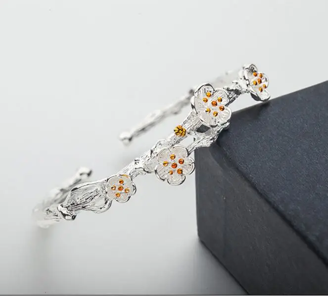 2019 модные креативные ювелирные изделия из сплава изысканный цветок вишни ветви