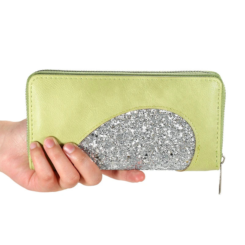 Популярный женский кошелек из искусственной кожи длинный брендовый Кошелек для