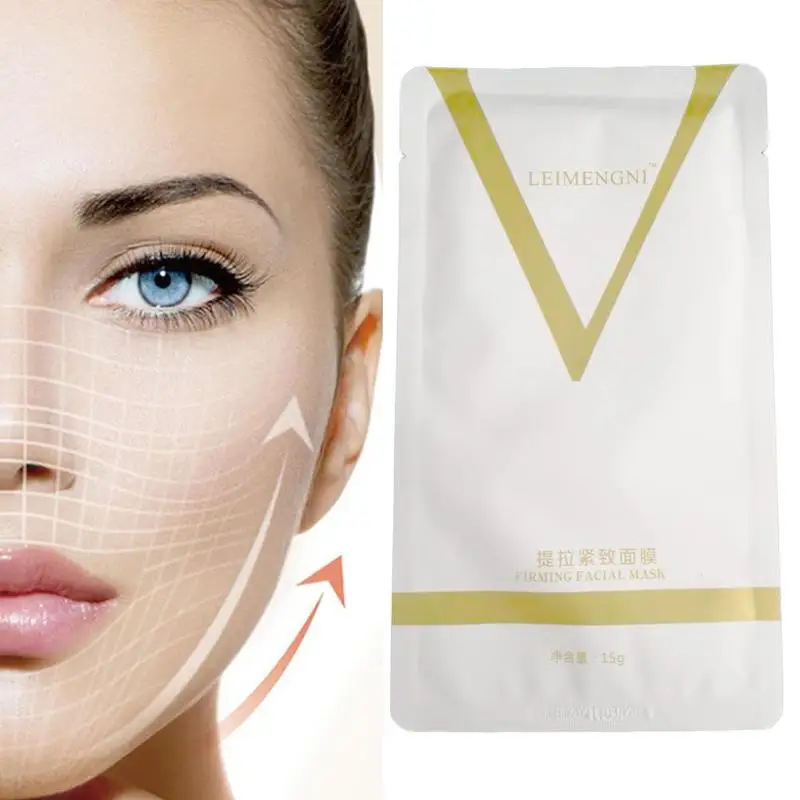 1PC V Face Lifting Facial Wrapped Masks V-Shaped Slimming Thin Face Mask V Bandage Mask Skin Treatment Double Lift Peel-off Chin