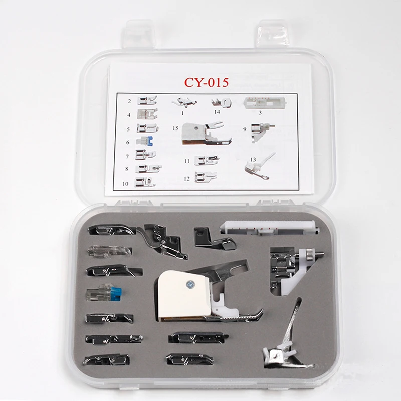 Прижимная лапка для швейных машин 15 шт./компл.|Швейные инструменты и аксессуары| |