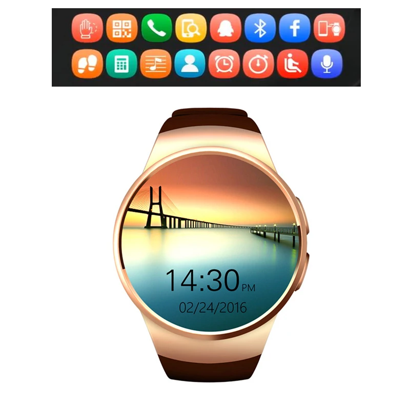 Новейшие SmartWatch телефон kw18 kw28 Smart Watch K18 сердечный ритм трекер для Apple iPhone 5S 6 6S 7 s plus