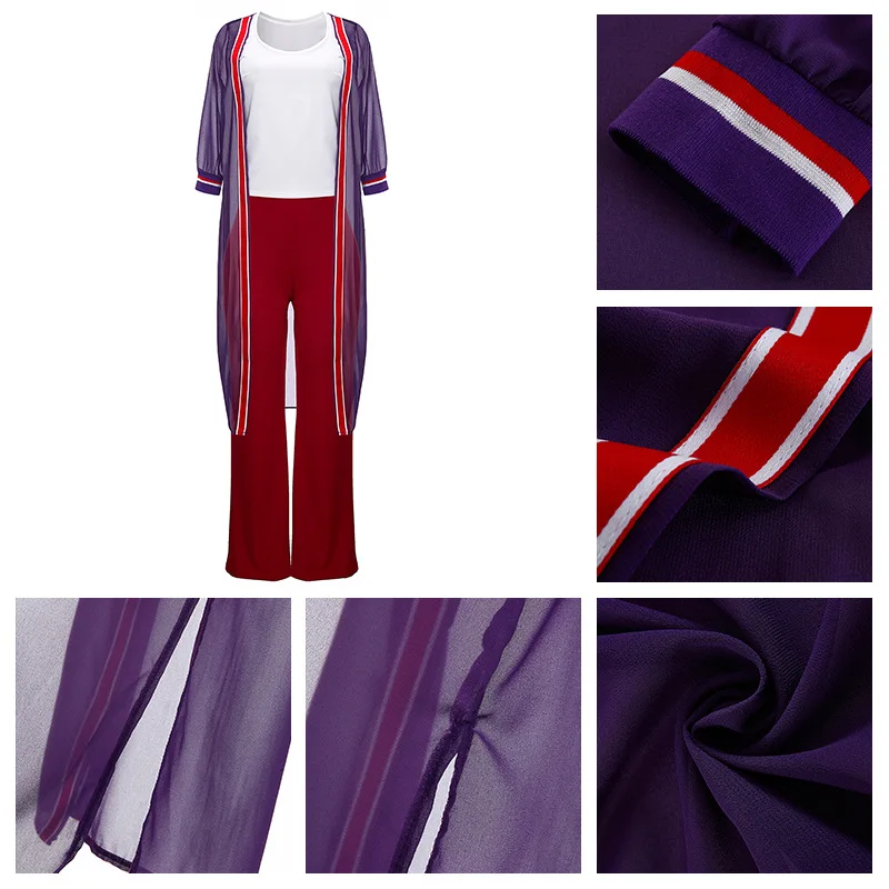 Женский офисный спортивный костюм комплект из 3 предметов пиджак + топ штаны