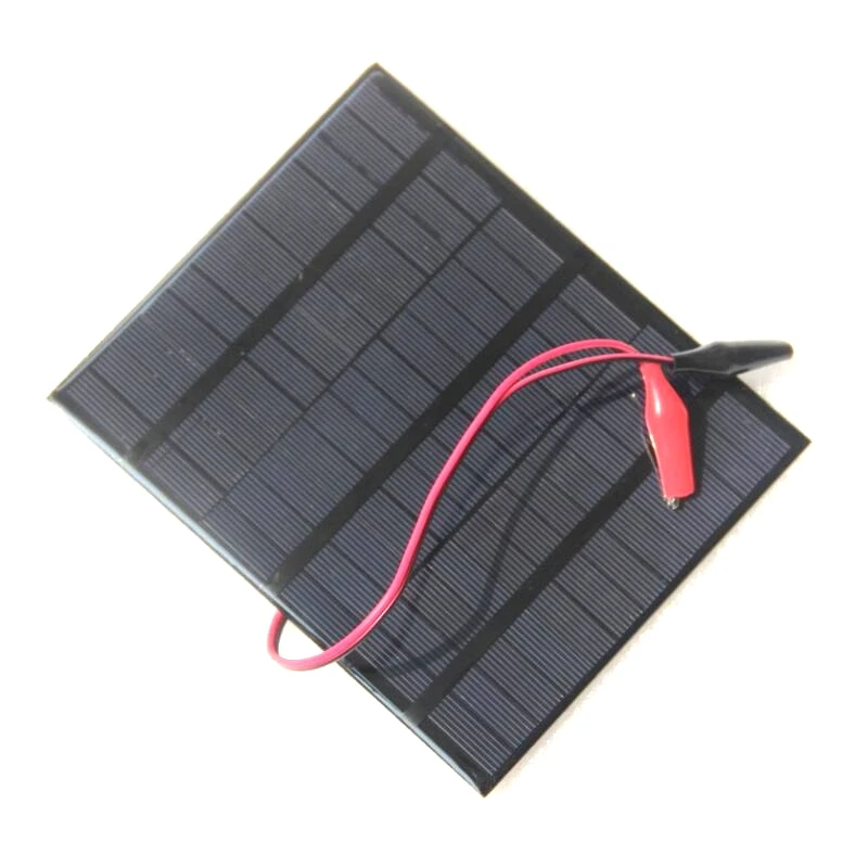 Миниатюрная солнечная панель BUHESHUI 3 5 Вт 18 в поликристаллическая + зажим крокодил