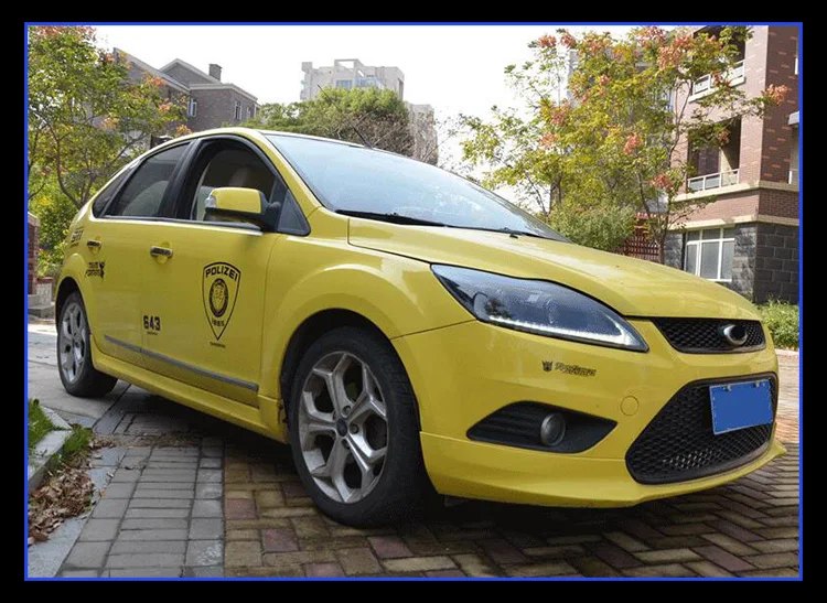 AKD тюнинг автомобильных фар для Ford focus 2009-2011 светодиодные фары DRL ходовые огни Биксеноновые лучевые огни ангельские глазки