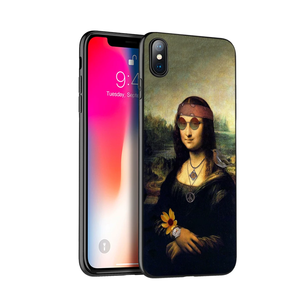 Черный чехол из ТПУ для iphone 5 5s SE 2020 6 6s 7 8 plus x 10 силиконовый XR XS 11 pro MAX с рисунком