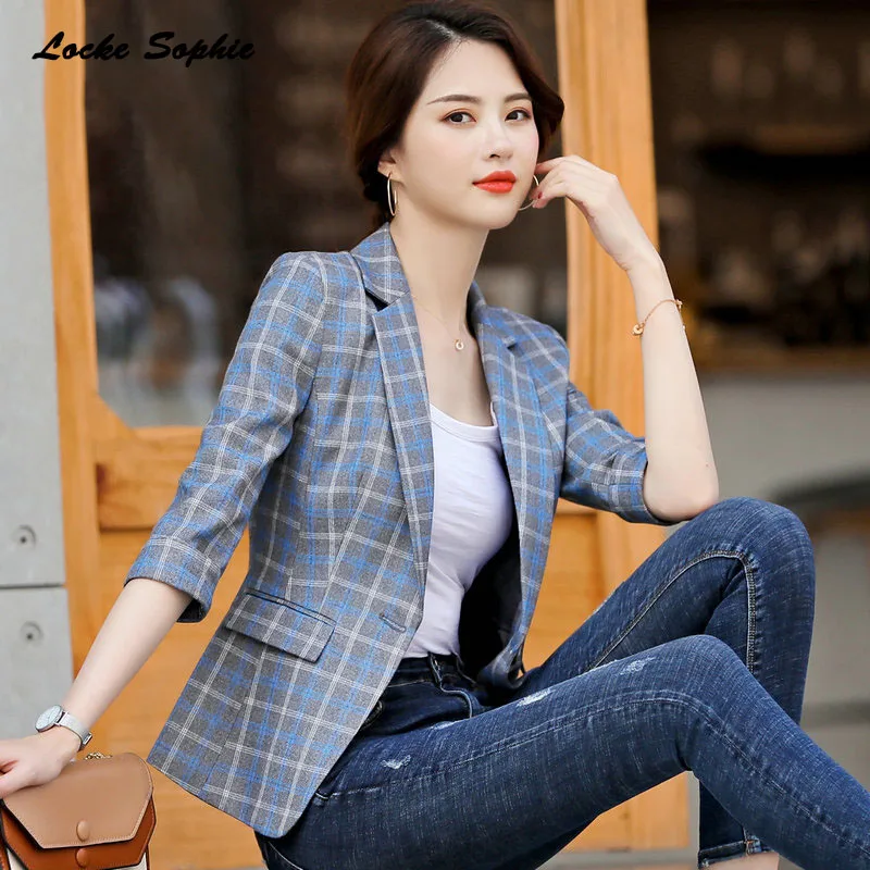 1 шт. женские блейзеры большого размера приталенные пальто осень 2020 хлопковая