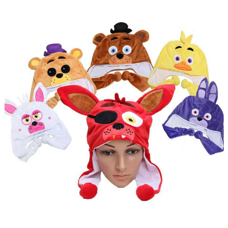 6 стилей FNAF мангл Фокси плюшевая шапка Фредди фазмедведь Бонни и Чика пять ночей у Фредди зимняя теплая шапка игрушки juguetes de peluche