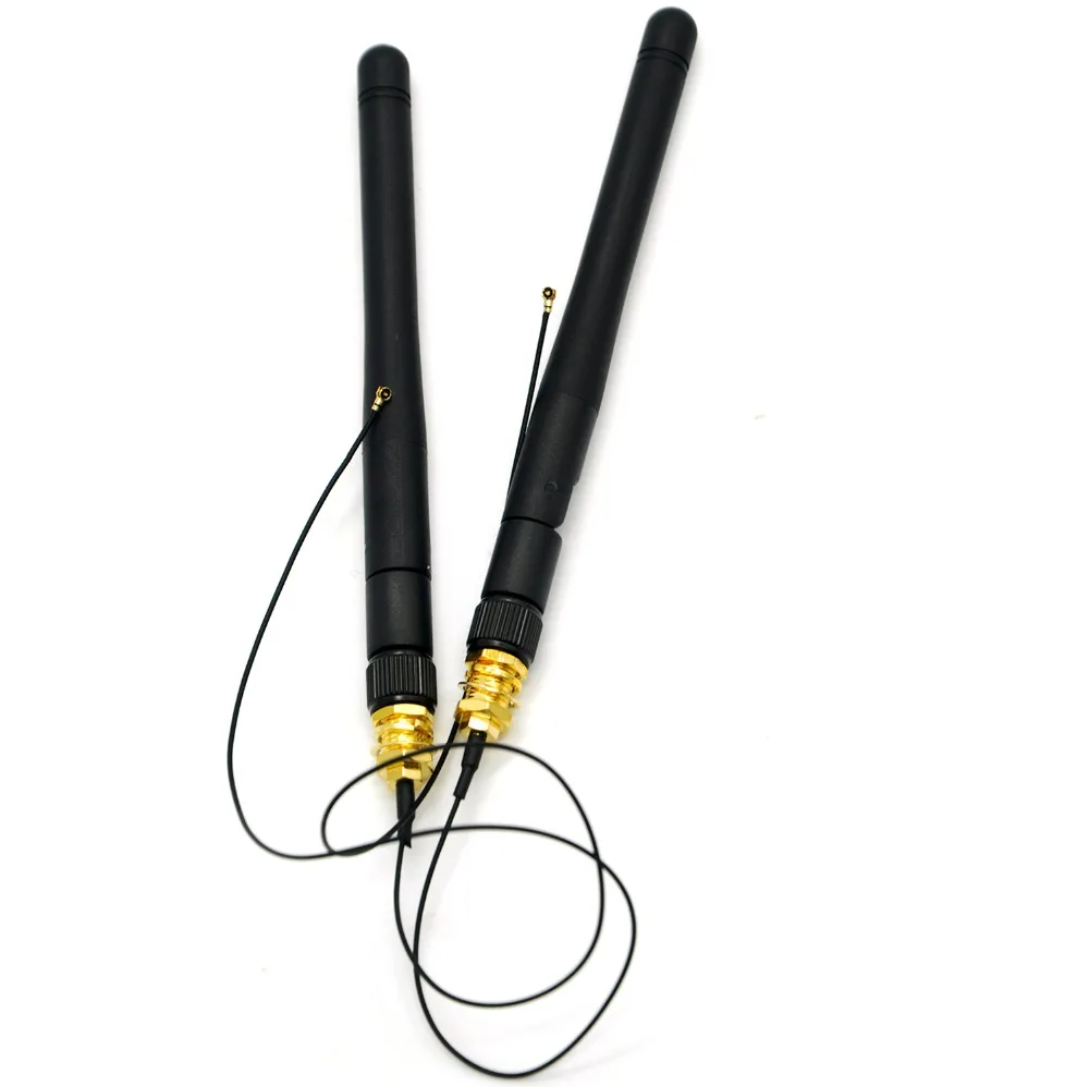 2 шт./лот IPX4 uFL для разъема U.FL IPX к RP SMA разъем папа + 2x2dbi AC антенна BCM94352Z 7260 |