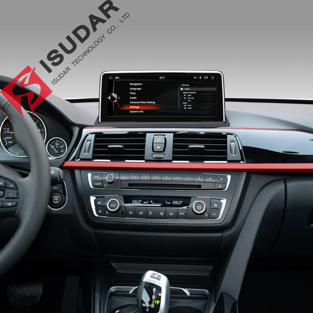Isudar автомобильный мультимедийный плеер 2 din android 7.1.1 DVD 10 25 дюйма для BMW/X5/F15/E70/X6/E71 32
