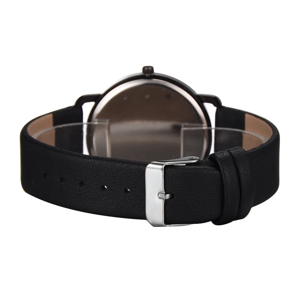 Модные повседневное Бизнес наручные часы кварцевые 2019 новый для мужчин PU группа