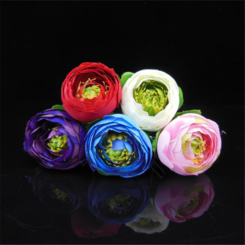 10 шт. Для женщин крем Ткань цветок ромашка волосы палку свадебные Женские