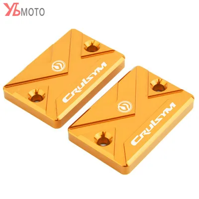 Gold Новая креативная Тормозная жидкость крышка резервуара для SYM CRUISYM 300 CRUISYM300 Мотоцикл CNC алюминиевый резервуар для жидкости крышка - Цвет: Gold