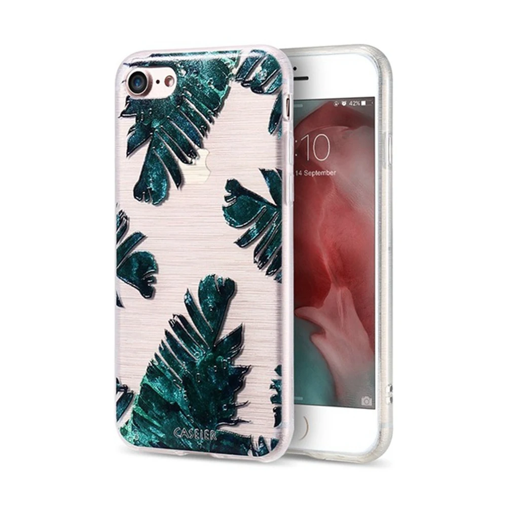 CASEIER 3D рельефный чехол с цветочным узором для iPhone X 5 S SE рельефная мягкая задняя