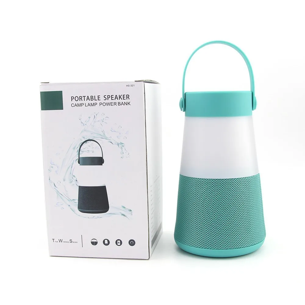 CHYI кемпинговая лампа Bluetooth динамик фонарь летучая мышь TWS сабвуфер Беспроводная