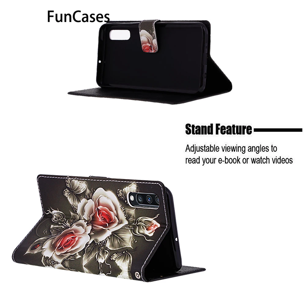 A70 Силиконовые чехлы Чехлы для Броня samsung Русалка Etui СПС Kryty Galaxy capinha A7 2019 PU кожаный