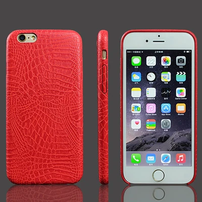 Red IRONGEER для iPhone 7 8 Plus 6 6s чехол из крокодиловой змеиной кожи чехол для iPhone X XS чехол для MAX XR для iPhone 6s 6 Plus чехол s сумки - Цвет: Red