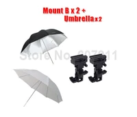 4 in 1 flash mount bracket kit light stand flash bracket b mount 33umbrella black reflective umbrellawhite studio umbrella