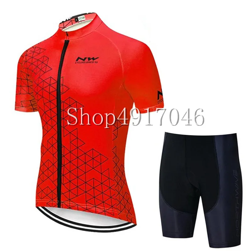 2019 NW Лето Ropa Ciclismo велосипедные кофта и шорты комплект/стрейч велосипед одежда