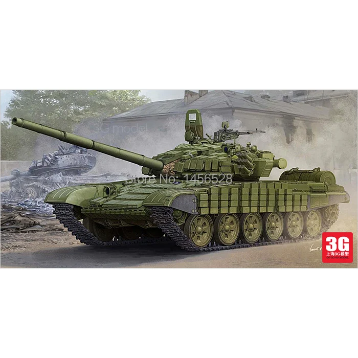 Масштабная модель TRUMPETER 05599 1/35 военные миниатюрные русские T 72B комплекты