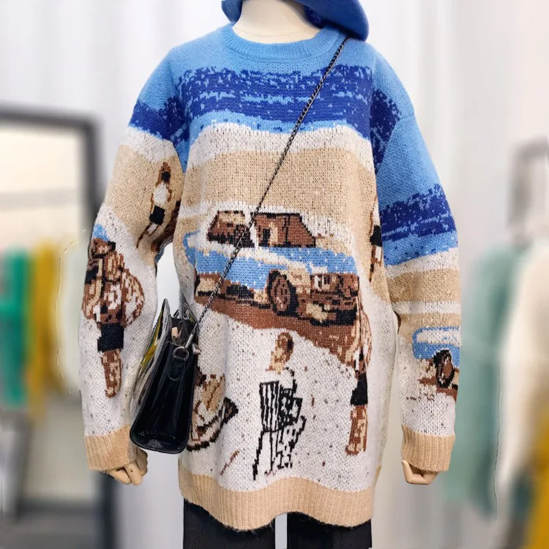 QoerliN пара Sequin теплые Для женщин свитер осень-зима трикотажные Unif Femme тянуть