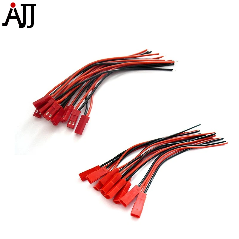 10 шт. силиконовый разъем 22AWG 100 мм JST свинцовый провод розетка штекер для DIY RC LiPo