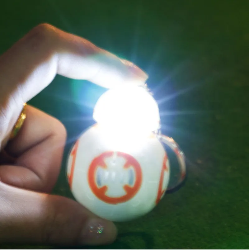Звездные Войны Пробуждение силы BB8 R2D2 Droid Робот СВЕТОДИОДНЫЙ Брелок фигурка штурмовика клон ремень Дарт брелок Вейдер 2