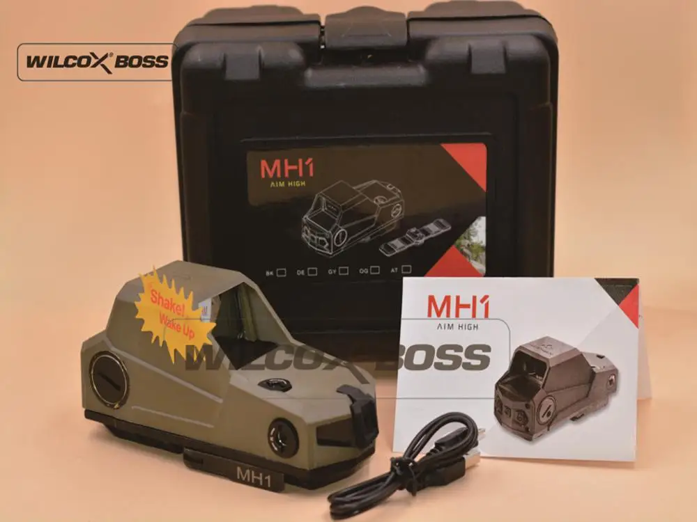 Tan Hartman MH1 taical Red Dot Sight двойной датчик движения рефлекторный прицел самое большое поле зрения ночное видение(загар - Цвет: Tan