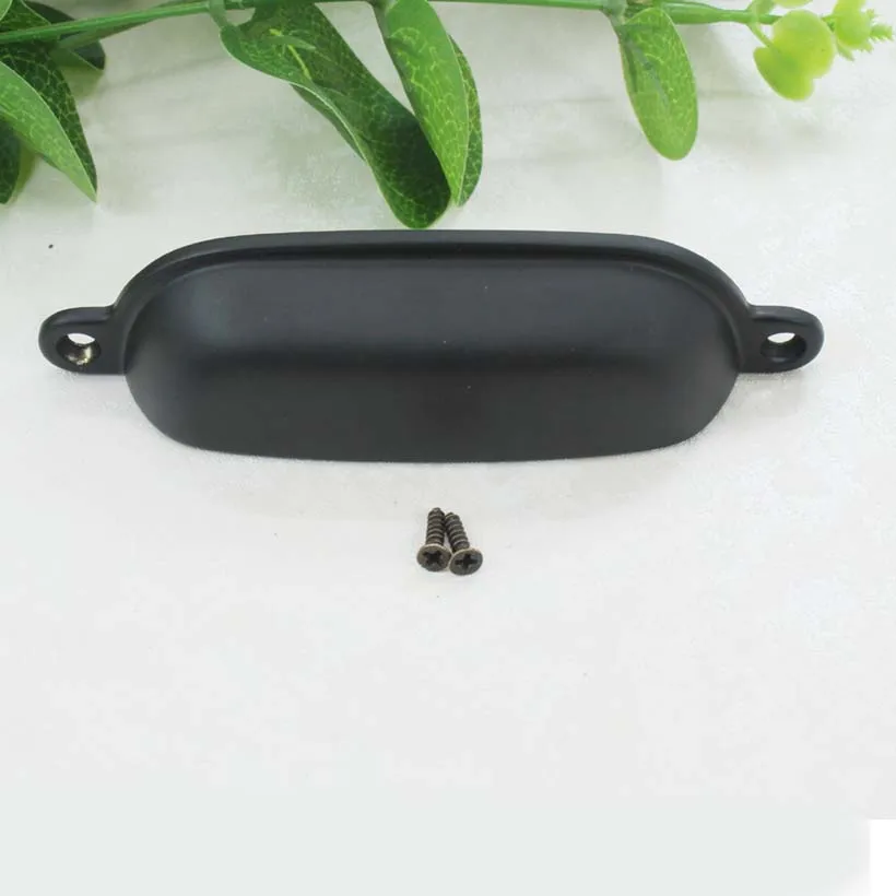 Современный простой раскладной набор черных мебельных ручек черный ящик для