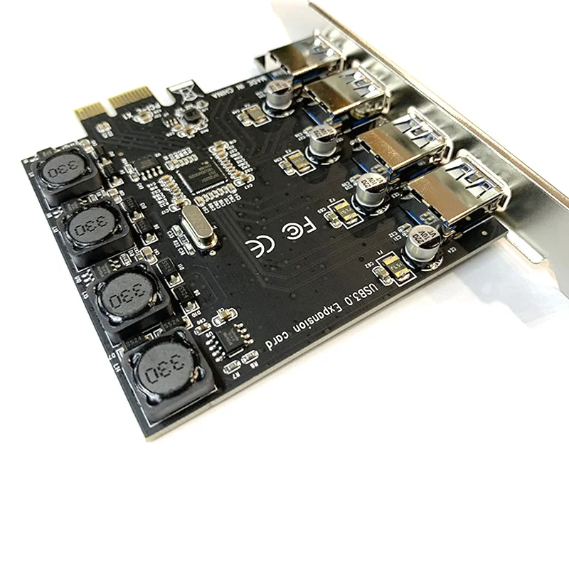 4 порта USB 3 0 Супер быстрая 5 Гбит/с PCI Express(PCIE) карта расширения совместима с Windows