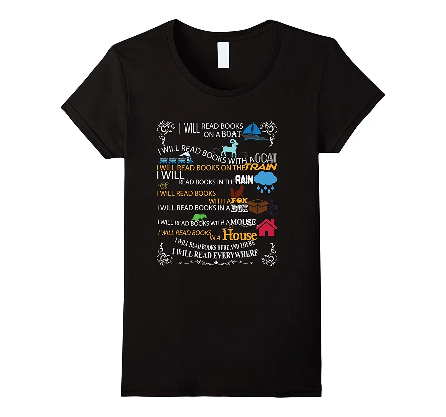 Я буду читать книги на лодке и везде чтения футболка|book t-shirt|book bookbook reading |