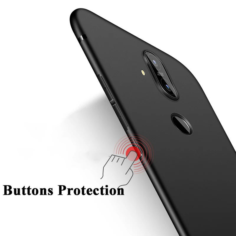 MAKAVO для Nokia 8 1 чехол Полная защита мягкая Матовая силиконовая крышка 7 2 6 чехлы