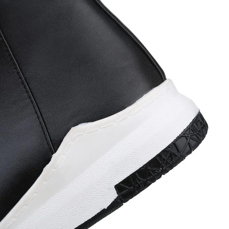 Ботильоны из искусственной кожи на платформе новые женские полусапожки с