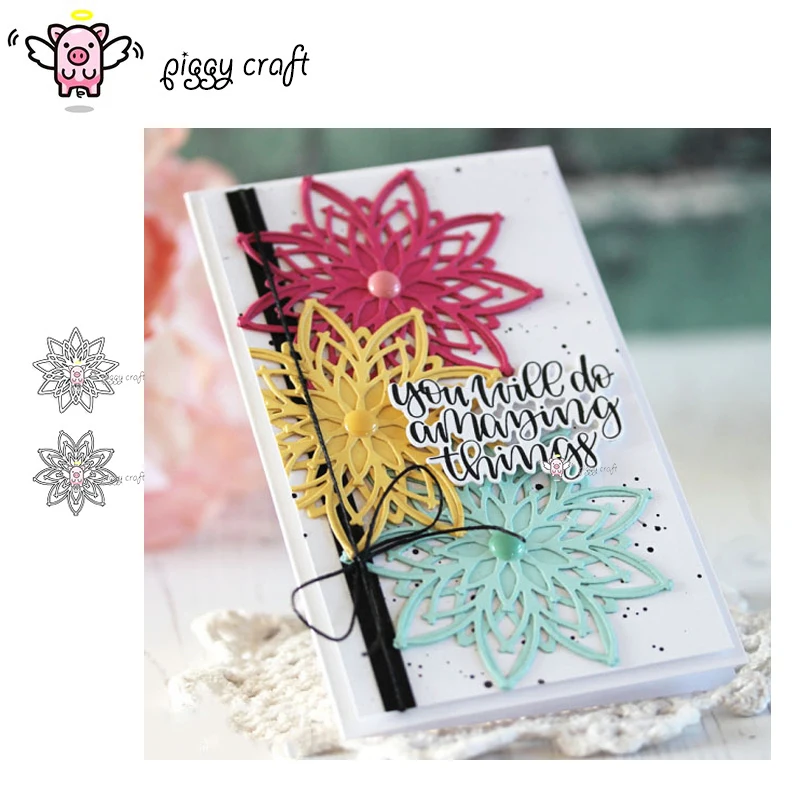 Металлические Вырубные штампы форма для вырезания 2 шт. цветочное украшение