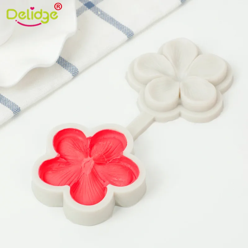 Delidge сливы силиконовая формочка в виде цветов Sugarcraft инструмент для украшения