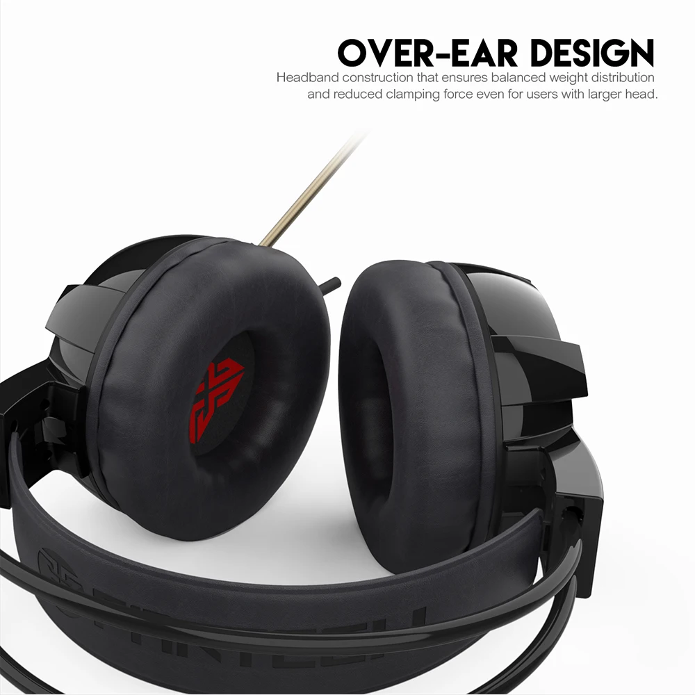 Fantech HG19 Стерео Игровые наушники с микрофоном светодиодный свет для компьютерных