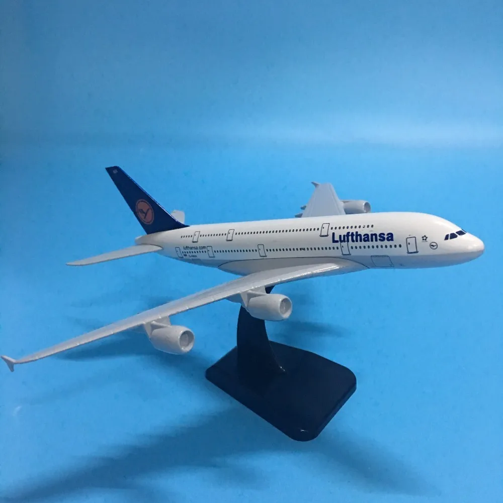 JASON TUTU 20 см модель самолета Модель самолета Lufthansa Airbus A380 модель самолета 1:200 литой под давлением металлический самолет игрушка в подарок
