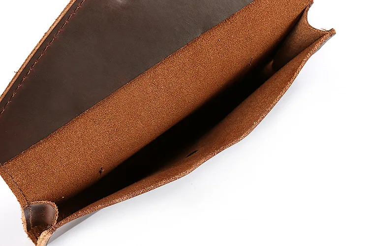 Винтажные Длинные мужские кошельки из коровьей кожи, мужской кошелек с застежкой, Роскошный дизайнерский мужской кошелек для телефона, сумка для денег коричневого цвета