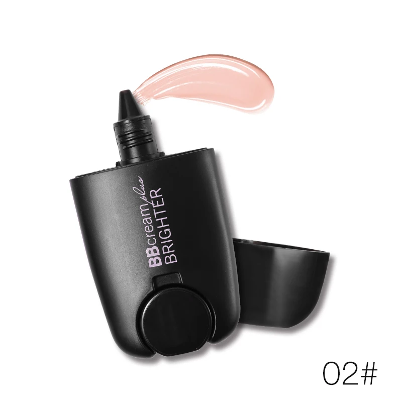 02 Основа для лица увлажняющее средство для макияжа BB Cream+ хайлайтер Золотой осветлитель сливочный Fassless для кожи Длительное Действие полное покрытие консилер - Цвет: 02