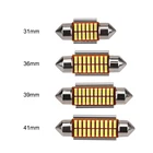 Лама светодиодная автомобильная Festoon, 31363942 мм, C5W, C10W, сверхъяркая, 4014 SMD, без ошибок Canbus, для освещения салона автомобиля