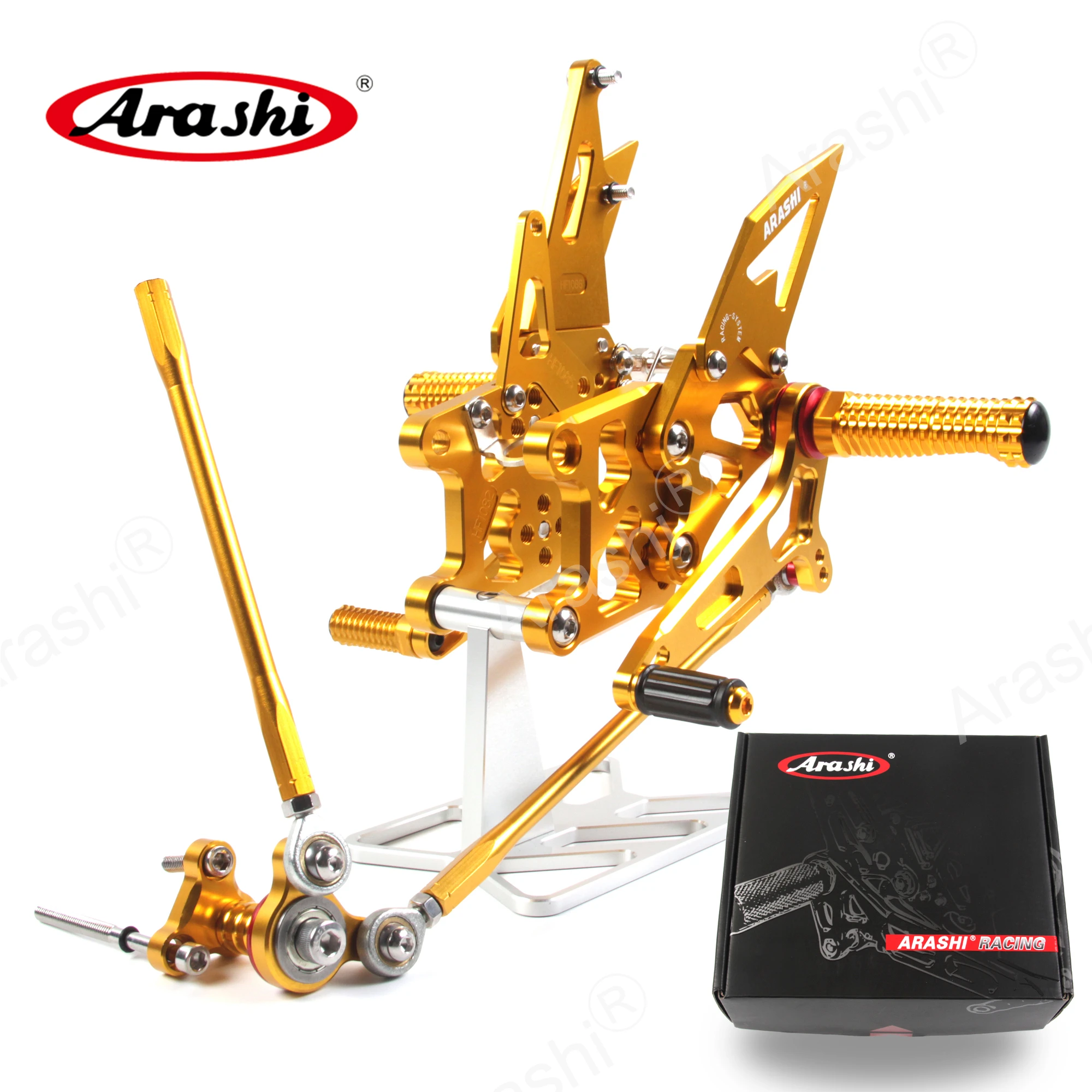 

ARASHI 1 Set Adjustable Footrest For HONDA CBR600RR 2009 - 2021 CNC Rider Rearset Foot Pegs CBR600 CBR 600 RR 2010 2011 2012