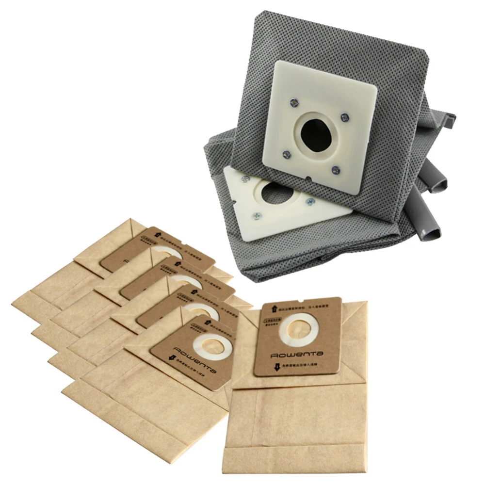 7 шт. Бумага и нетканые пылесос мешка для сбора пыли моющиеся мешок Замена