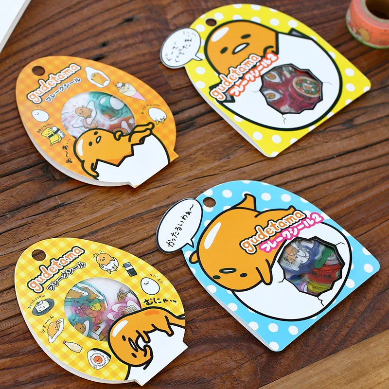 Наклейки для дневника 60 шт./упак. Sanrio Gudetama Lazy Egg декоративные наклейки