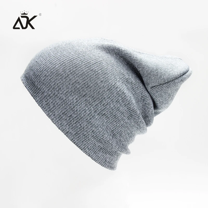 

Mixcolor Plain Knitted Hat For Girl Unisex Male Cap Women's Fashion Hip Hop Beanies Stretch Bonnet Slouchy Skullies Beanies Men