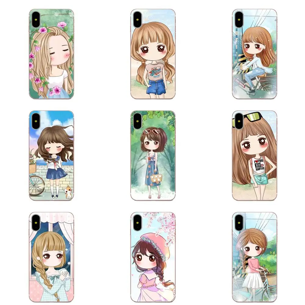 Термополиуретановая защита для экрана лучший друг мультфильм Kawaii Девушка Galaxy J1 J2