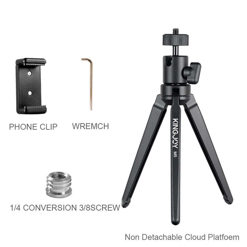 M5 Package 1 Kinjoy KT-30/50 мини-штатив для вашего телефона Para Movil Gorillapod Алюминий гибкие Камара Tripode стенд мобильный рубец профессиональный - Цвет: M5 Package 1