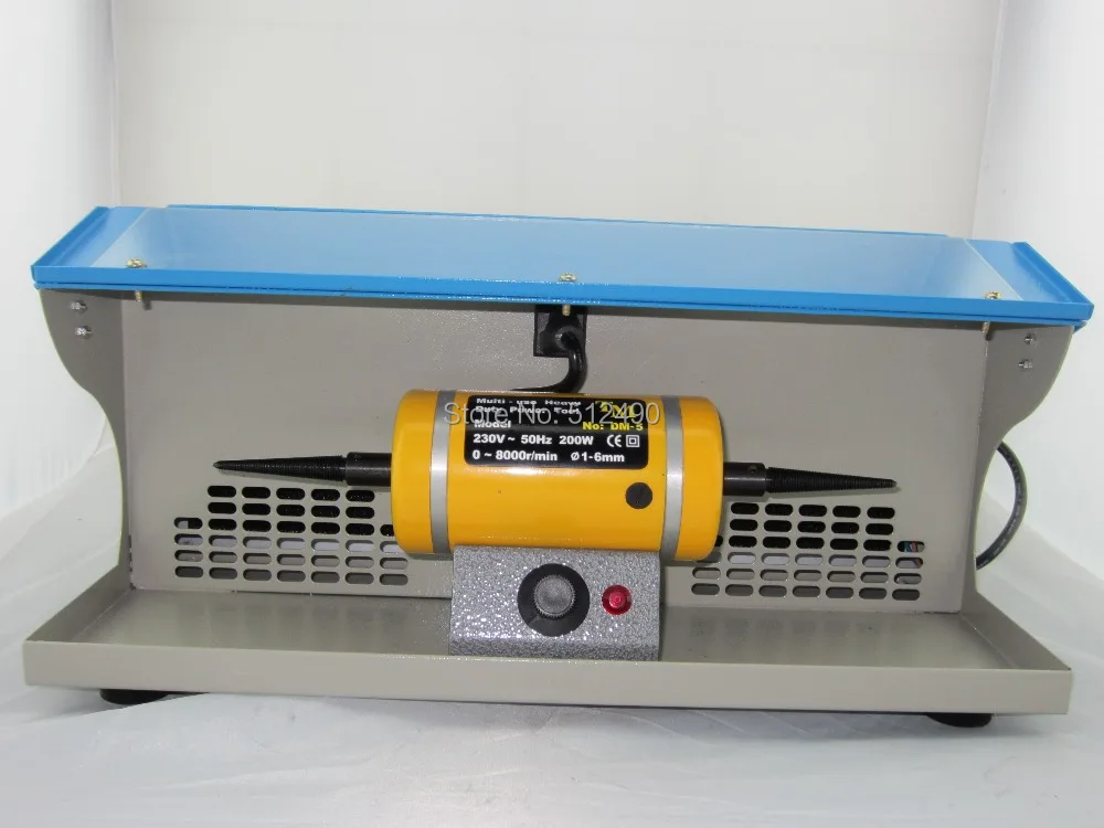 Polishing Machine with Dust Collector A Strong Suction Unit And Two Spindles mini jewelry polishing motor dental grinding | Украшения и